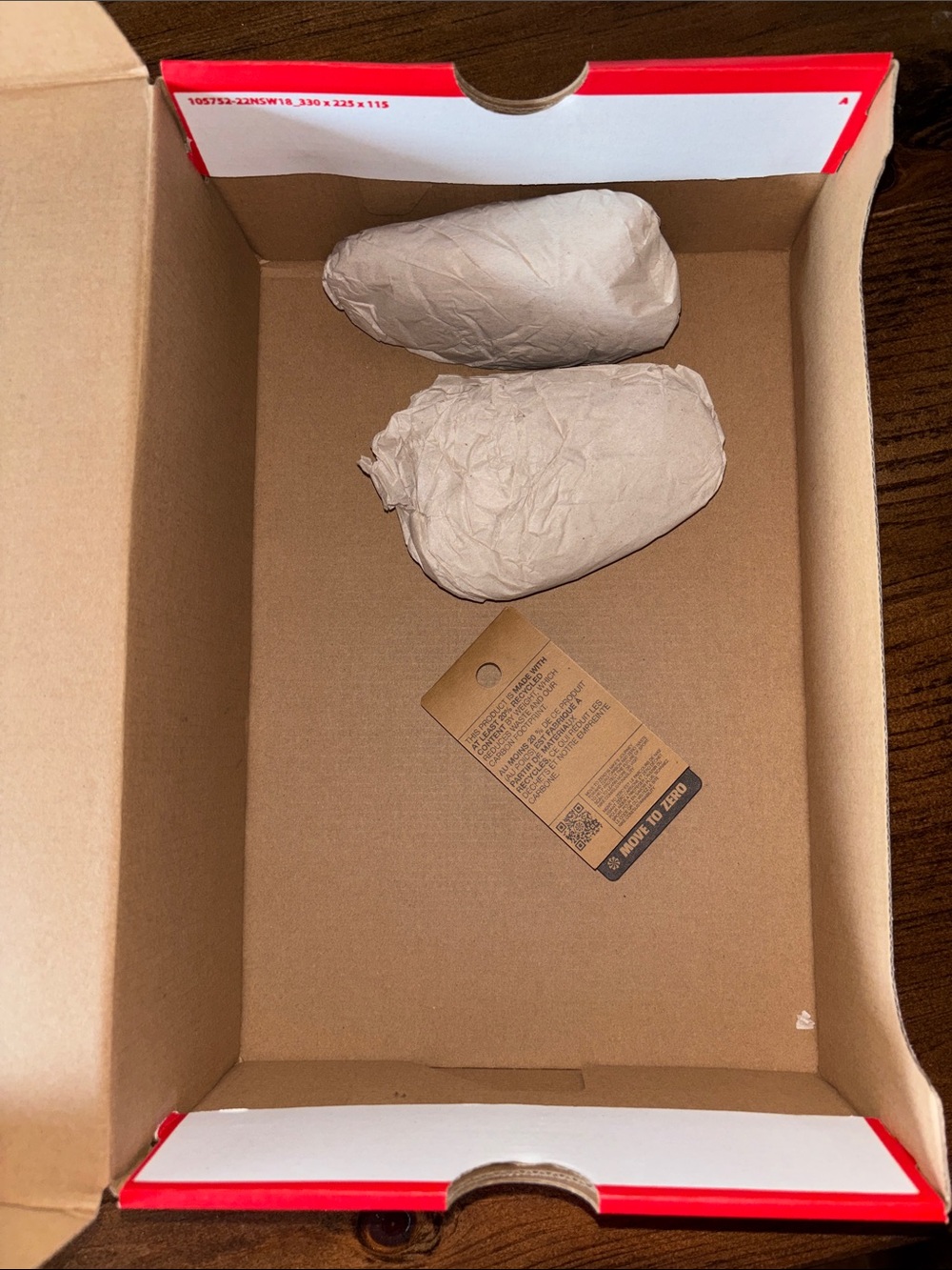 Nike Red and White Logo Shoe Box - Picture 7 of 8